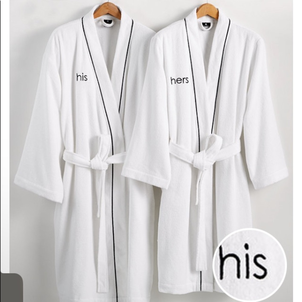 Hotel Collection His or Hers Robe, 100% Turkish Cotton